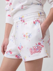 Gap White Floral Logo Shorts - Image 4 of 5