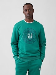 Gap Green Relaxed Graphic Sweatshirt - Image 1 of 4