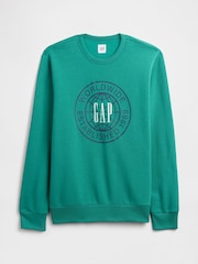 Gap Green Relaxed Graphic Sweatshirt - Image 4 of 4