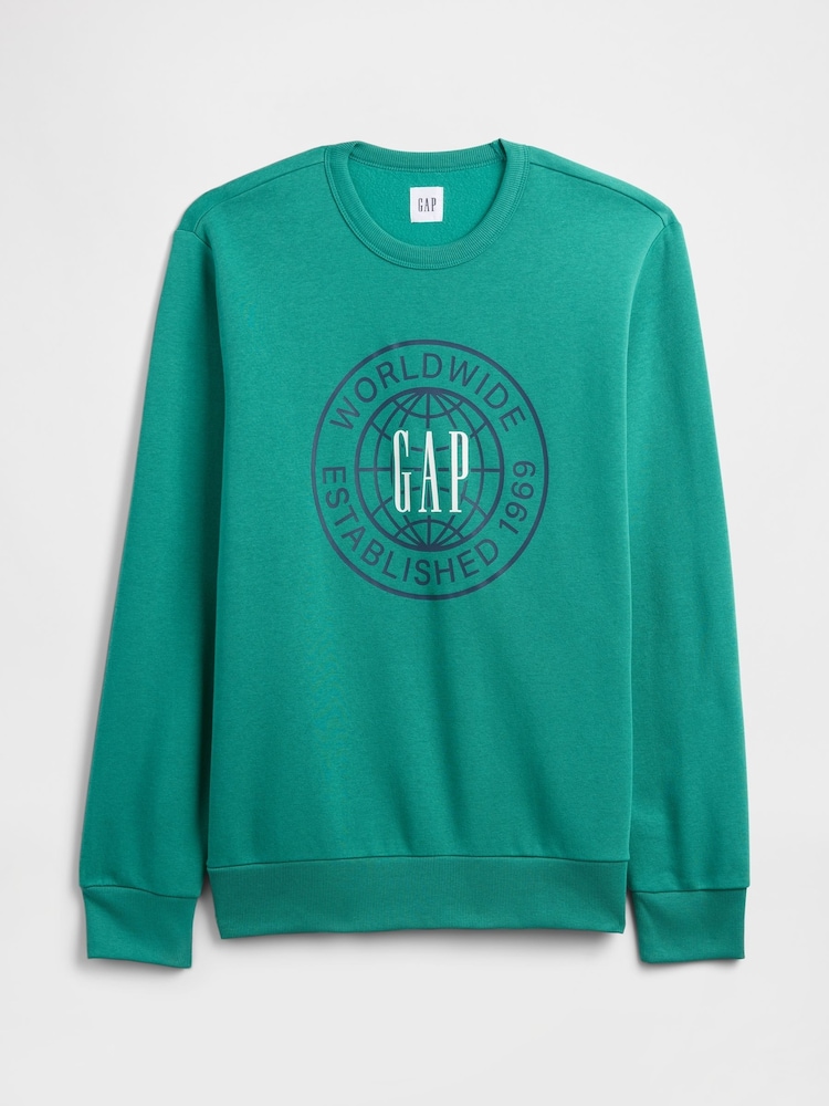 Gap Green Relaxed Graphic Sweatshirt - Image 4 of 4