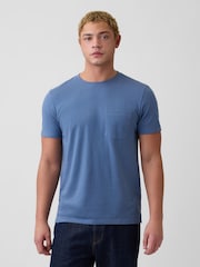 Gap Gap Blue Everyday Soft Pocke T-shirt - Image 1 of 5