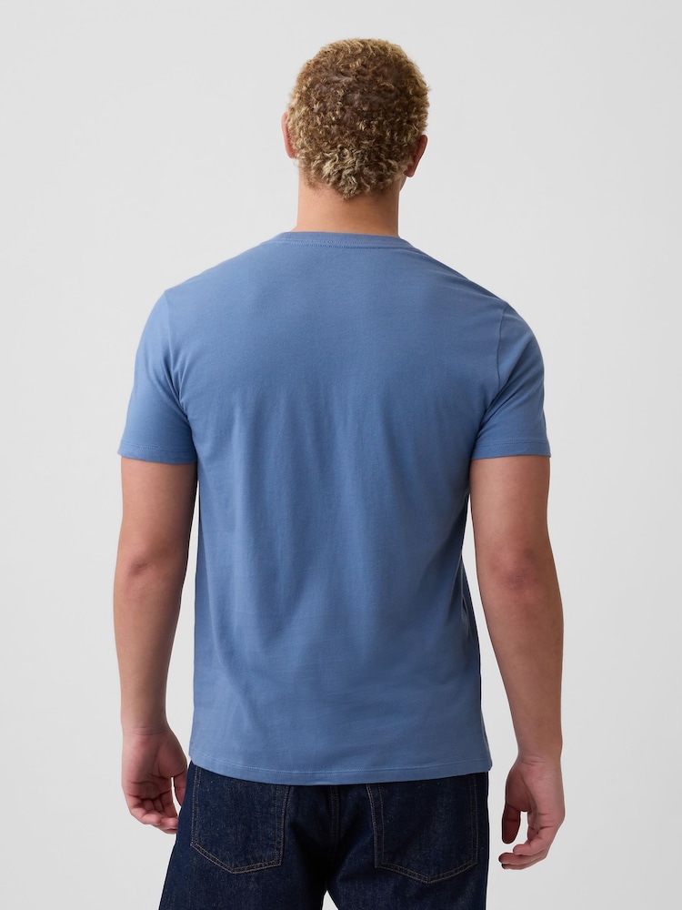 Gap Gap Blue Everyday Soft Pocke T-shirt - Image 2 of 5 Gap Gap Blue Everyday Soft Pocke T-shirt - Image 2 of 5