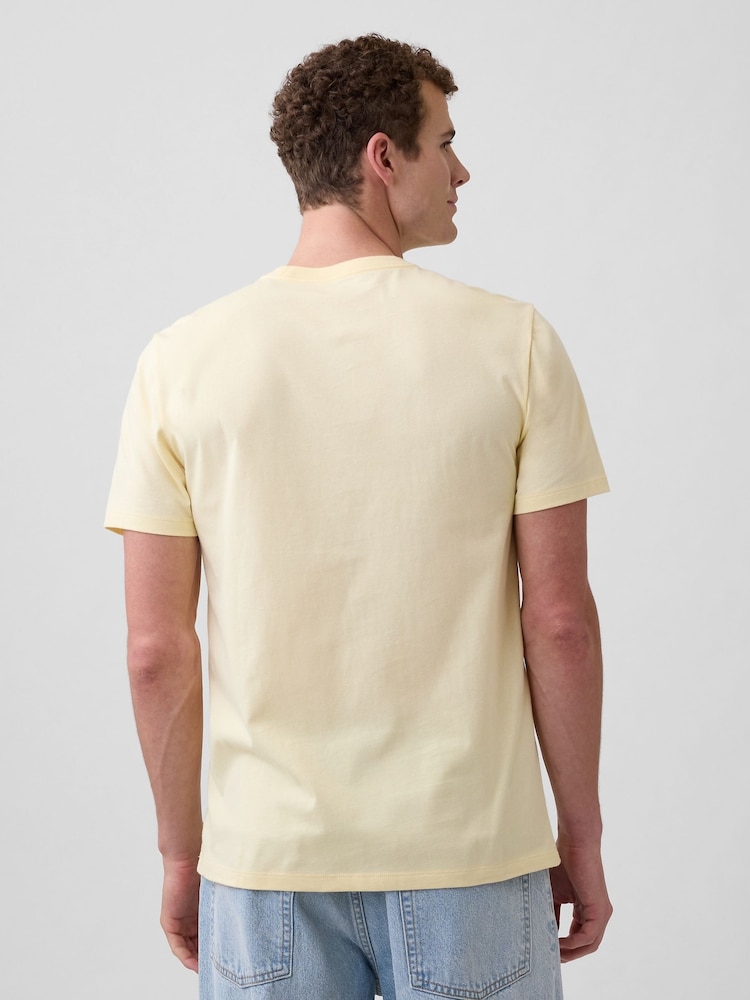 Amarillo - Gap Everyday Soft Mini Logo Short Sleeve T-Shirt - Imagen 2 de 4