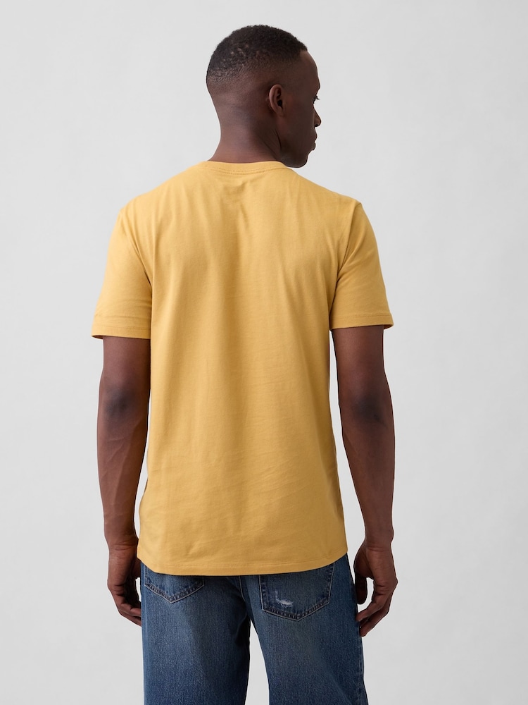 Gap Yellow Everyday Soft Crew neck T-Shirt - Image 2 of 5