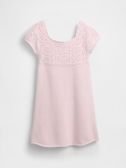 Gap Pink Crochet Knit Dress (4-13yrs) (4-13yrs) - Image 3 of 4