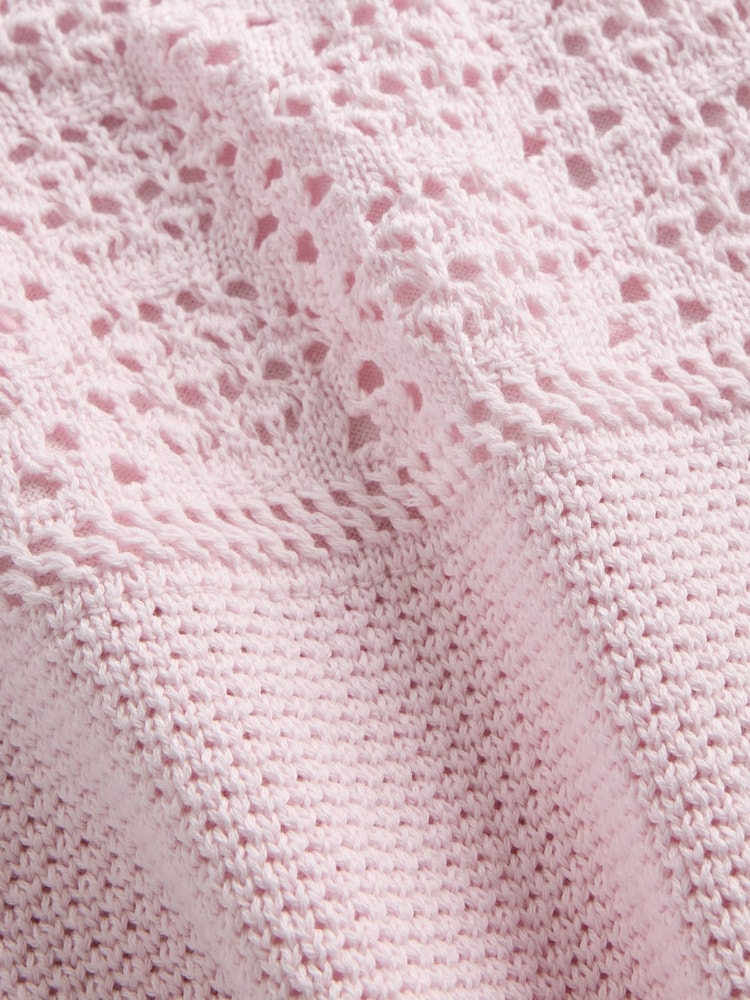 Gap Pink Crochet Knit Dress (4-13yrs) (4-13yrs) - Image 4 of 4