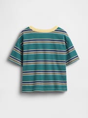 Grün gestreift - Gap Boxy T-Shirt (6Monate–5Jahre) - Bild 2 von 2