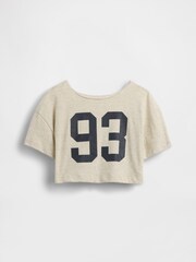 Gap Grey Oversized Wide-Neck T-Shirt (4-13yrs) - Image 3 of 4
