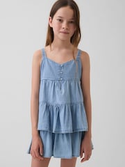 Gap Blue Denim Tiered Vest (4-13yrs) - Image 1 of 5