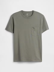 Gap Sage Green Everyday Soft Pocke T-shirt - Image 4 of 5