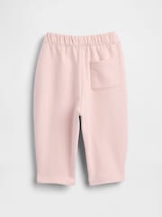 Gap Pink Vintage Soft Terry Barrel Joggers (0-24mths) - Image 2 of 3