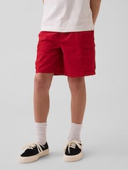 Gap Red Relaxed Quick-Dry Cargo Shorts (4-13yrs) - Image 1 of 5