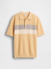 Gap Relaxed Stripe Knitted Polo Shirt (4-13yrs) - Bild 3 von 4