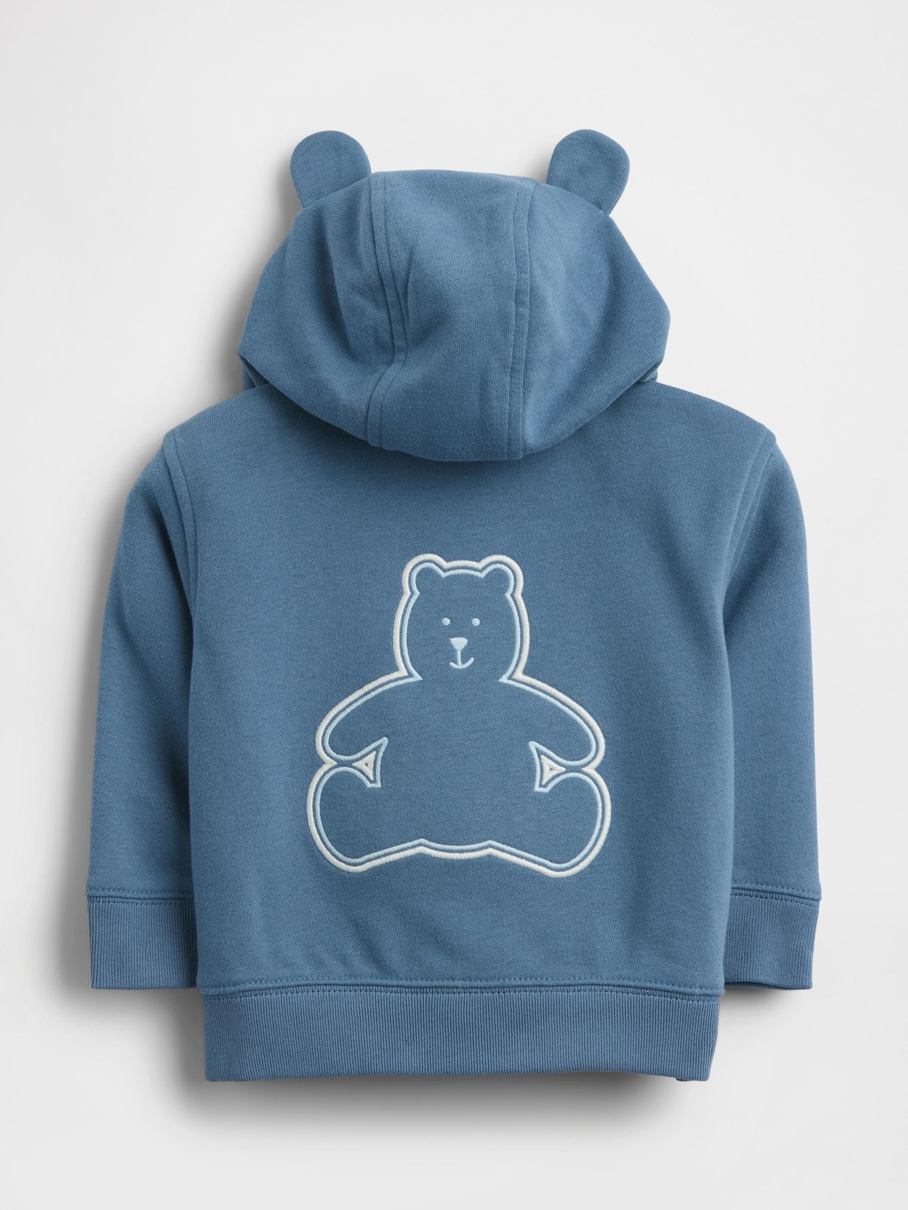 Buy Gap Blue Vintage Soft Terry Logo Zip Hoodie (0-24mths) from