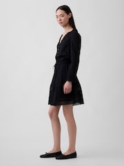 Gap Black Lace-Trim Mini Dress - Image 3 of 4