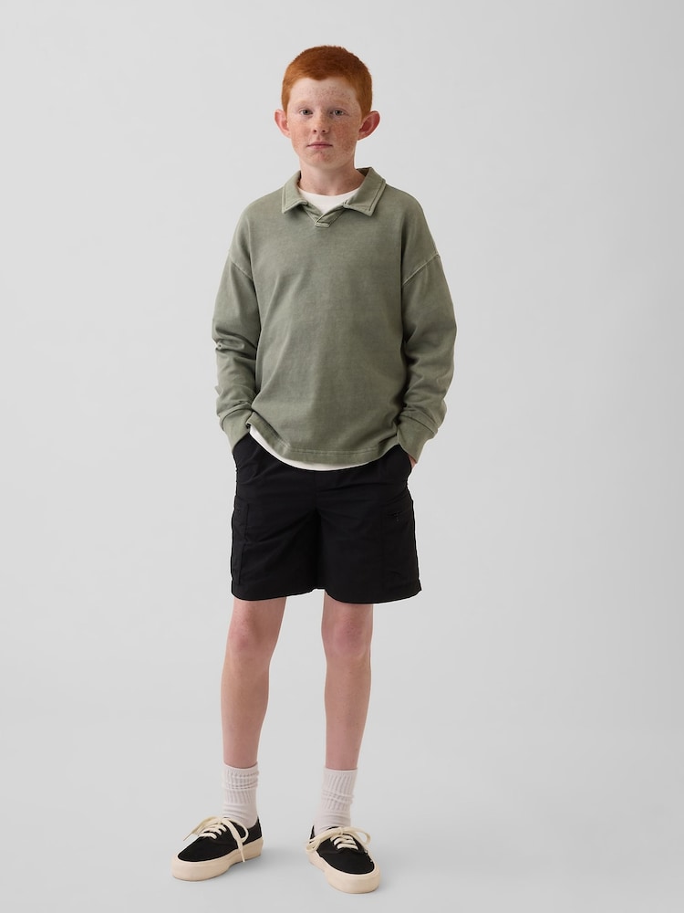 Gap Black Relaxed Quick-Dry Cargo Shorts (4-13yrs) - Image 3 of 3