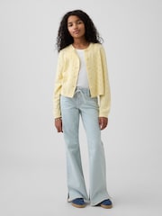 Gap Light Wash Low Rise Lace-Up Relaxed Flare Jeans (5-13yrs) - Image 3 of 6