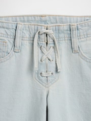 Gap Light Wash Low Rise Lace-Up Relaxed Flare Jeans (5-13yrs) - Image 5 of 6