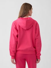 Gap Pink Relaxed Logo Zip Hoodie - Image 2 of 5