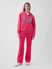 Gap Pink Relaxed Logo Zip Hoodie - Image 3 of 5