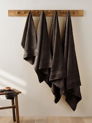 Chocolate Brown Egyptian Cotton Towel - Image 2 of 3