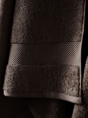 Chocolate Brown Egyptian Cotton Towel - Image 3 of 3