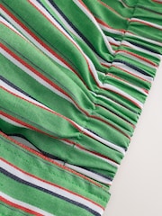 Green/Red/White Stripe Funnel Neck Bomber Shirt - Image 8 of 9