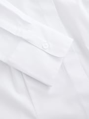 White Fitted Stretch Essential Long Sleeve Shirts 5 Pack - Image 7 of 14