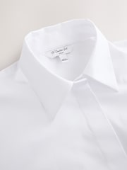 White Fitted Stretch Essential Long Sleeve Shirts 5 Pack - Image 9 of 14