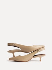 Natur - Linzi Reign Slingback-Schuhe mit spitzer Zehenpartie und hohen Absätzen - Bild 6 von 6