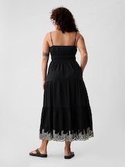 Gap Black Tiered Midi Dress - Image 2 of 5