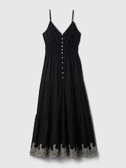 Gap Black Tiered Midi Dress - Image 5 of 5