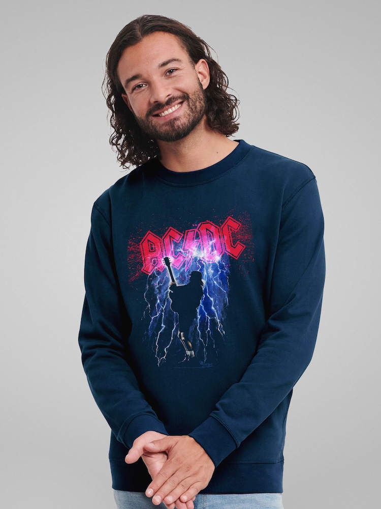 All + Every Blue ACDC Thunderstruck  Sweatshirt - Image 1 of 3
