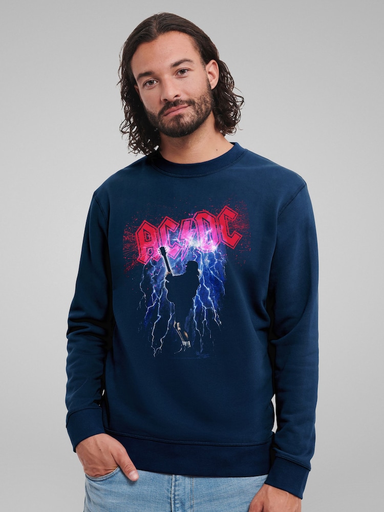 All + Every Blue ACDC Thunderstruck  Sweatshirt - Image 2 of 3