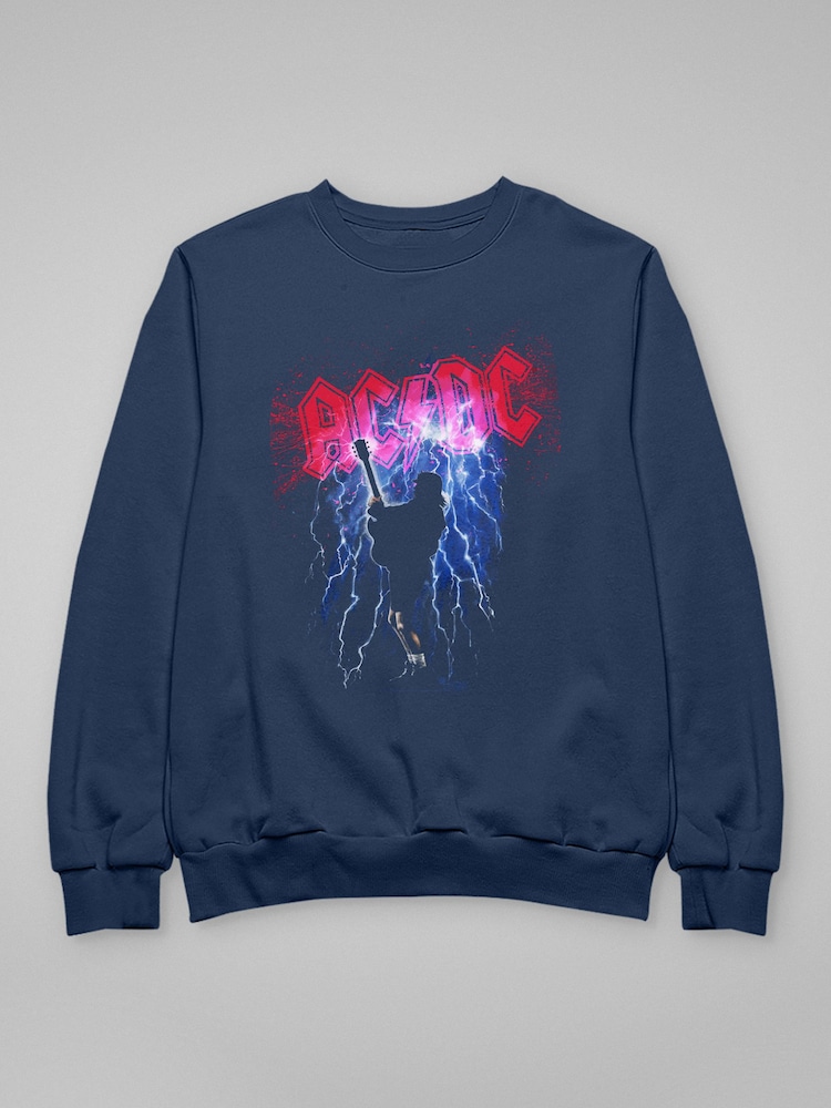 All + Every Blue ACDC Thunderstruck  Sweatshirt - Image 3 of 3