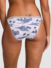 Victoria's Secret Pink Noir Navy Blue Toile Bikini Cotton Knickers - Image 2 of 2