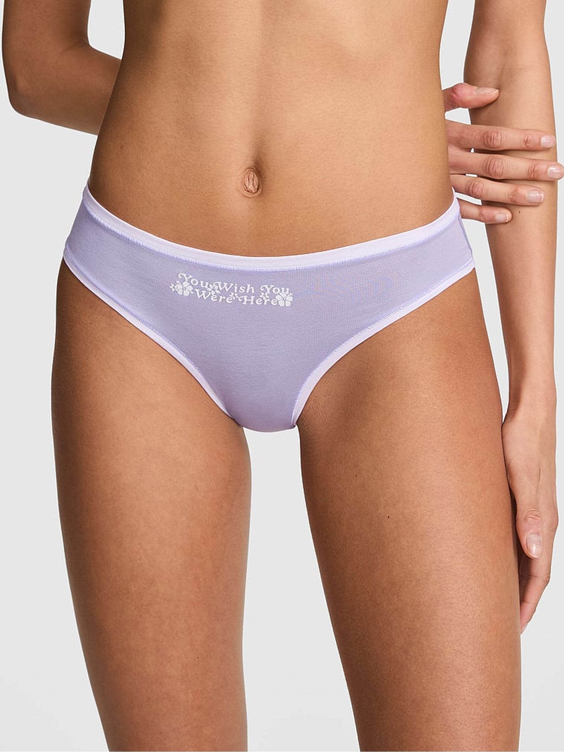 Victoria's Secret PINK Sweet Lavender Purple Cheeky Cotton Knickers
