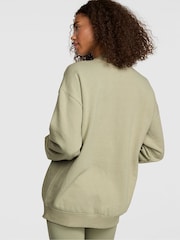 Victoria's Secret PINK Slate Green Fleece Sweatshirt - Image 2 of 2