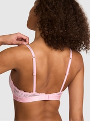 Victoria's Secret PINK Broadwalk Pink Lace Lightly Lined Balcony Bra - Image 2 of 2