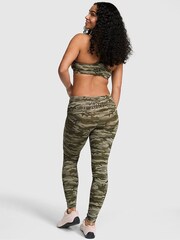 Victoria's Secret Pink Green Camo Foldover Leggings - Image 2 of 2