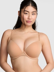 Victoria's Secret Pink Praline Nude Super Push Up Bra - Image 1 of 2