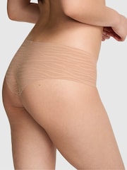 Victoria's Secret Pink Praline Nude Cheeky Zebra Lace Knickers - Image 2 of 2