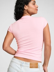 Victoria's Secret PINK Coconut Pink Retro T-Shirt - Image 2 of 2