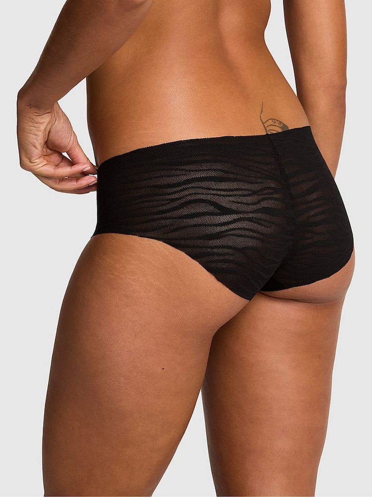 Victoria's Secret Pink Black Hipster Zebra Lace Knickers - Image 2 of 2 Victoria's Secret Pink Black Hipster Zebra Lace Knickers - Image 2 of 2
