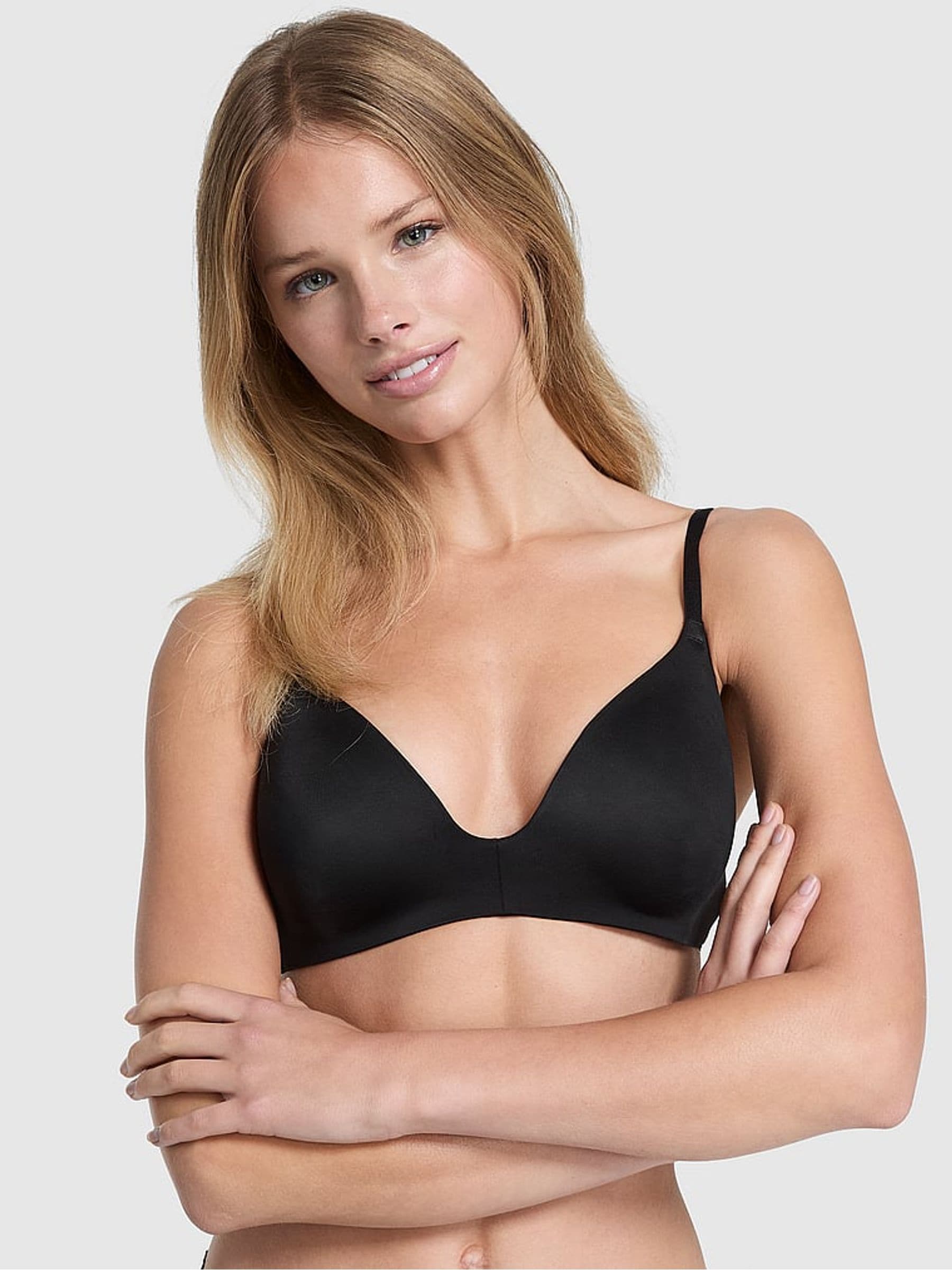 Victoria's Secret PINK Black Non Wired Push Up Bra