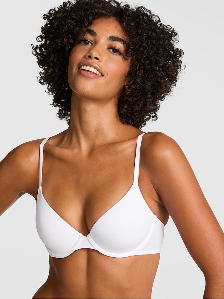 Victoria's Secret Pink White Lightly Lined Bra - Image 1 of 2 Victoria's Secret Pink White Lightly Lined Bra - Image 1 of 2