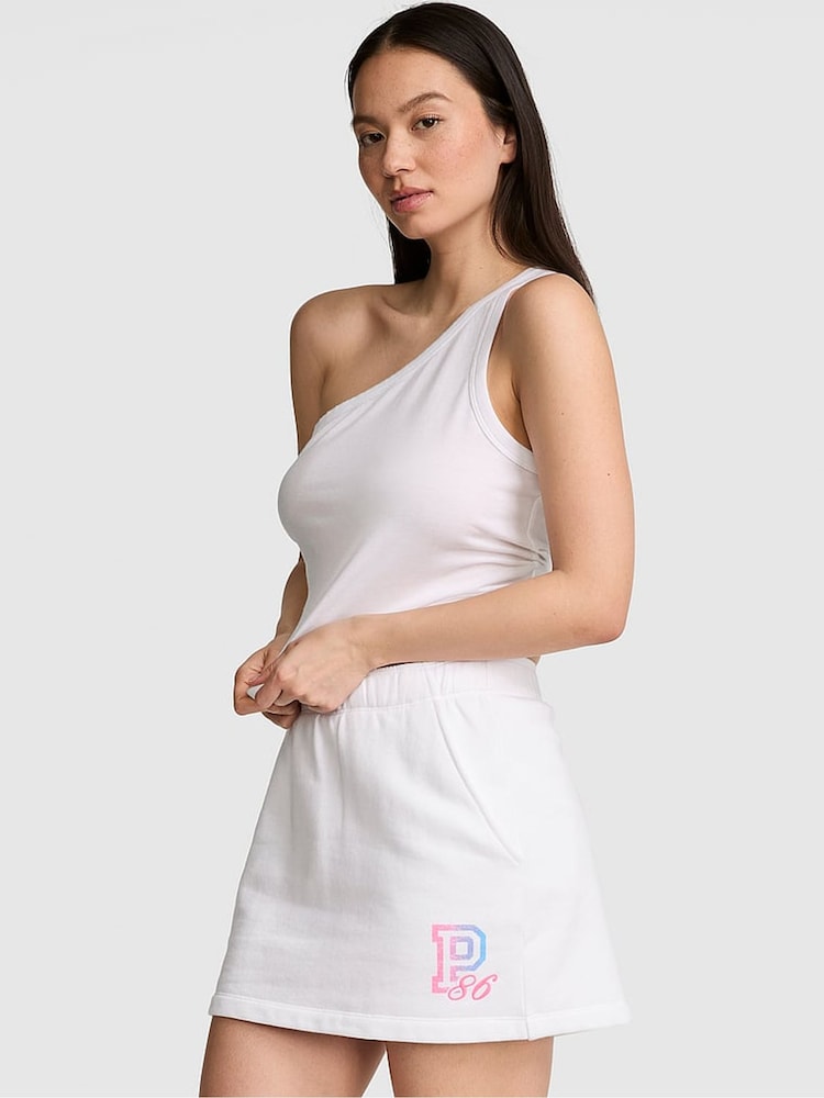 Victoria's Secret Pink White Fleece Skort - Image 1 of 2