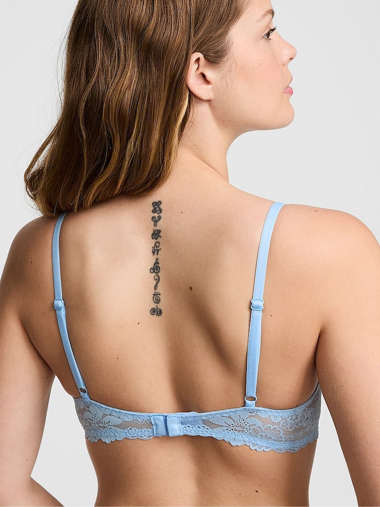 Victoria's Secret Pink Blue Dancer Starfish Diamante Lightly Lined Bra - Image 2 of 3