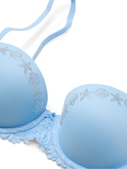 Victoria's Secret Pink Blue Dancer Starfish Diamante Lightly Lined Bra - Image 3 of 3
