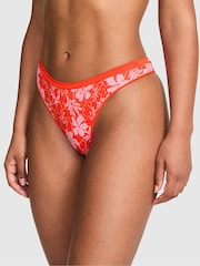 Victoria's Secret Pink Red Hibiscus Thong Knickers - Image 1 of 2